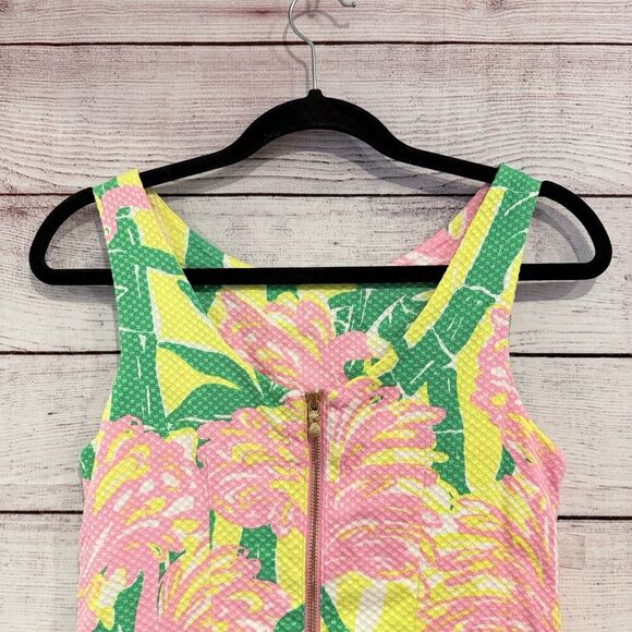 Lilly Pulitzer for Target Pink Flamingo Fan Dance Shift Dress Size 6 Sleeveless - Picture 6 of 13
